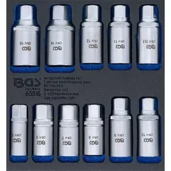 BGS Werkstattwägenlage 1/6: Stehbolzen-Ausdrehersatz 11-tlg., 5 - 16 mm - Werkzeug-Set für effektives Ausdrehen von Stehbolzen, ideal für Werkstätten und Heimwerker, inklusive 11 Teile für verschiedene Größen.