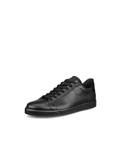 ECCO Herren Street Lite M Shoe, Schwarz, 45 EU - Herren-Sneaker aus Premium-Leder mit individuell anpassbarer Schnürung und gepolstertem Schaft für optimalen Komfort. Ideal für den täglichen Gebrauch.