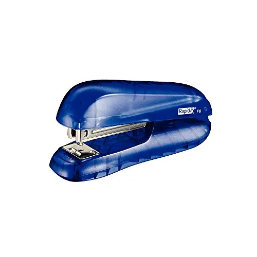 Rapid 5000271 Heftgerät (20 Blatt, Kunststoff/Metall, F6, Blisterverpackung) blau transparent