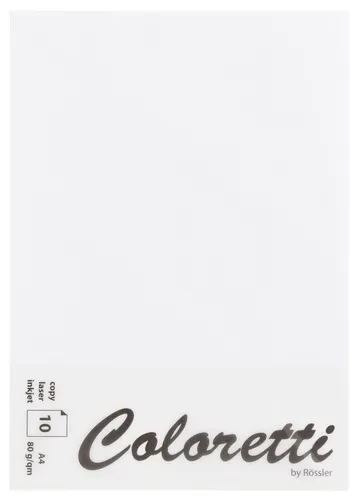 Briefbogen A4 80g 10ST weiß von Rössler Papier