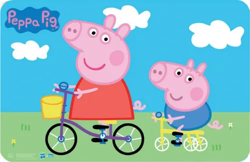 Peppa Pig Tischunterlage Tischset Platzdeckchen Malunterlage 43 x 28 cm