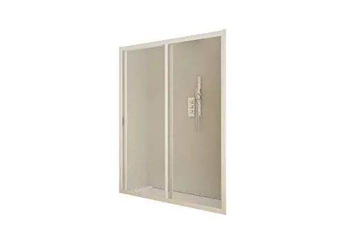 Forte Nischentür Maestro | Schiebesystem mit Acryl-Glas geperlt - Duschtüren mit elegantem Design, ideal für platzsparende Lösungen und ein modernes Badambiente.
