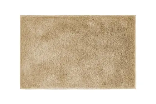 andiamo Badematte rutschfest Florida - Badezimmerteppich weich und flauschig - Badteppich rutschfest waschbar Duschvorleger Badvorleger für Badezimmer 40 x 60 cm Taupe