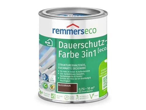Remmers Ölfarbe [eco] anthrazitgrau (RAL 7016) 0,75 Liter - Farben & Lacke, umweltfreundliche Öl-Farbe für langlebige und hochwertige Ergebnisse, ideal für Innen- und Außenanwendungen.