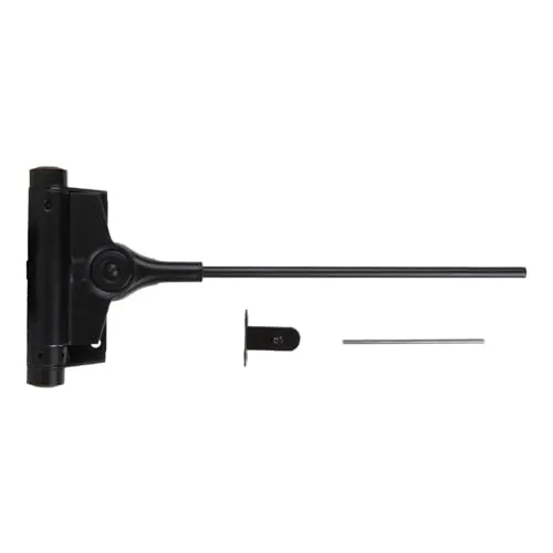 ATTAS Türschließer (60kg) Feder Schwarz 25 kg, 40 kg, 60 kg, 80 kg Schließkraft| automatischer Türschließer | Türschließer außen Gartentor Gartentür