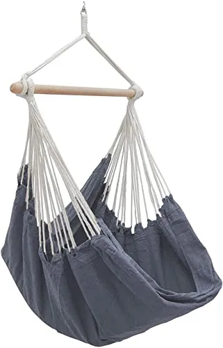 AMANKA XXL Hängesessel - 150kg belastbar, für 2 Personen - Hängesessel für Garten und Innen, unübertroffen bequem und rückenfreundlich. Ideal zum Entspannen und Genießen, belastbar bis 150 kg.
