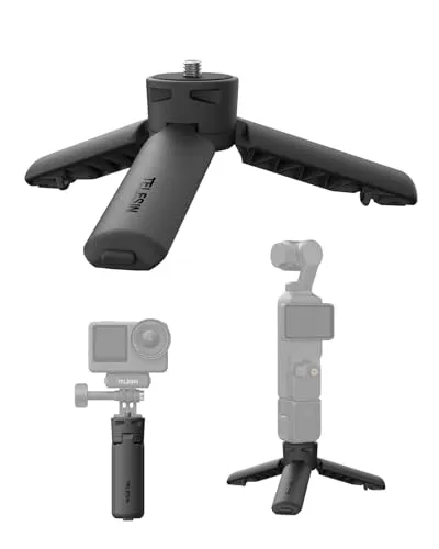 TELESIN Mini Stativ für Insta360 Luna Ultra DJI Osmo Pocket 4P/4/3 | Ein-Klick Schnellöffnung, 1/4