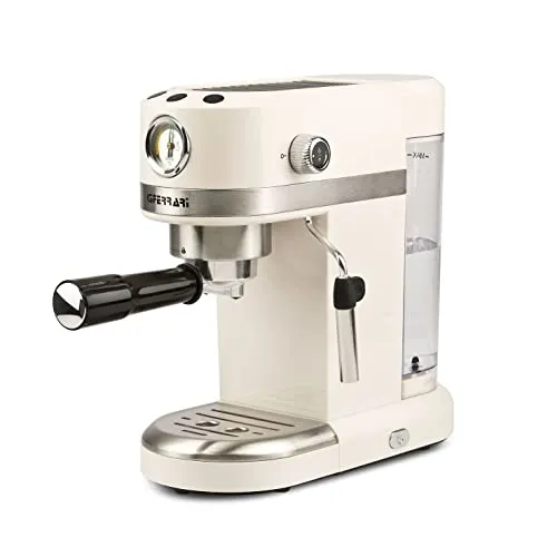G3 Ferrari Amarcord Espressomaschine 1,4 L - Beige - Siebträgermaschine mit automatischer und manueller Funktion, ideal für perfekten Kaffeegenuss in 2 Tassen. Mit Dampfleitung und Heißwassersystem für vielseitige Getränke.