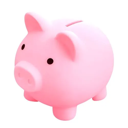 GGTTNRT Sparschwein Piggy Münze Sparschwein, Spardose Kinder, für Heimdekoration Geburtstagsgeschenke Weihnachten Halloween (Rosa)