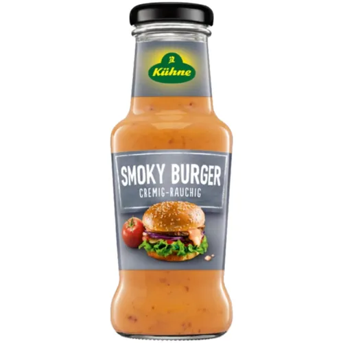 Kühne Würzsauce Smoky Burger cremig rauchiger Geschmack 250ml Flasche
