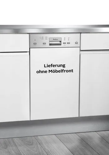 Amica teilintegrierbarer Geschirrspüler EGSP 14895-1 E - Geschirrspüler mit 10 Maßgedecken und energiesparender ECO-Funktion, ideal für effizientes Spülen und platzsparend für Ihre Küche.