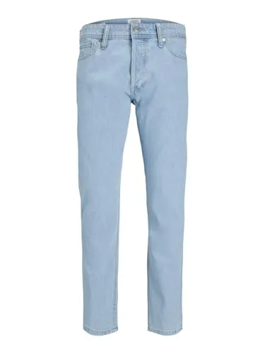 Jack & Jones Loose-fit-Jeans JJICHRIS JJORIGINAL SQ 738 NOOS mit Faded-Effekten - Modische Loose-fit-Jeans in blau mit Faded-Effekten, aus 100% Baumwolle, pflegeleicht und ideal für entspannte Looks. Größe 29, hoher Schnitt und viele praktische Taschen.
