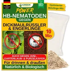 POWER HB-Nematoden gegen Dickmaulrüssler & Engerlinge, 10 Mio. (20 m²)