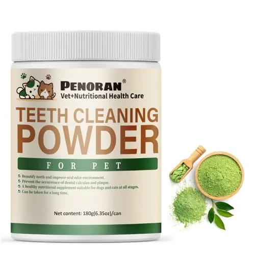 Penoran Natürliches Zahnpflege-Pulver für Hunde & Katzen (180g)