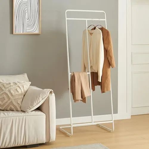 [en.casa] Garderobenständer Sandviken in weiß von en.casa