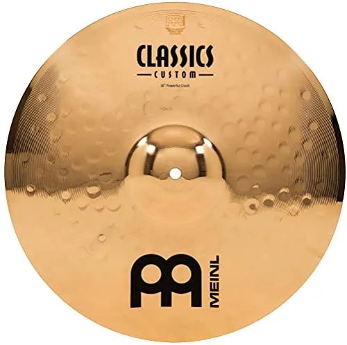 MEINL CC16PC-B Classics Custom Brilliant Powerful Crash-Becken - 16 Zoll Crash-Becken aus B10 Bronze, brilliante Oberfläche für warmen, kraftvollen Klang – ideal für professionelle Musiker.