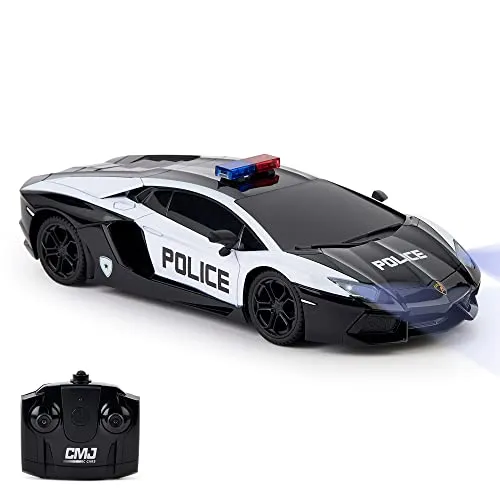 Lamborghini Aventador RC Auto 1:24 - Offiziell lizenziertes Modell mit LED-Lichtern - App- & ferngesteuerte Autos: Maßstab 1:24, 2,4 GHz Frequenz für störungsfreies Fahren, perfekt für Rennen mit Freunden und ideal für Kinder ab 6 Jahren.
