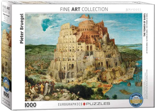Puzzle 1000 Teile Puzzle - Puzzle - Pieter Bruegel Der Turmbau zu Babel, Puzzleteile
