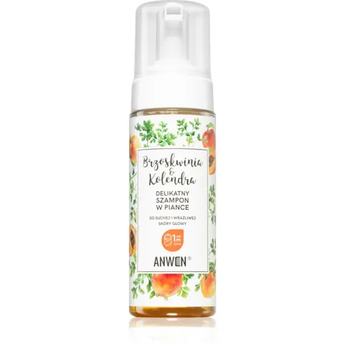 Anwen Peach & Coriander Reinigungsschaum für trockene und empfindliche Kopfhaut 170 ml