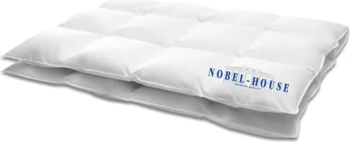 Hanskruchen Daunendecke Nobel House Medium 240 x 220 cm - Bettdecken – Hochwertige Daunendecke mit 90% Daunen für ein leichtes Schlafgefühl, allergikerfreundlich und pflegeleicht bis 60°C.