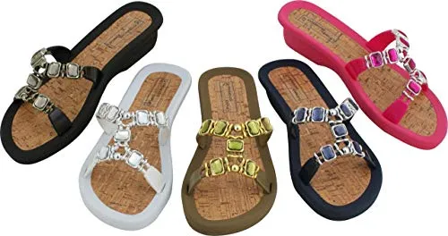 Linea Scarpa BILBAO Badeschuhe Damen - Modische Badeschuhe für Damen mit elegantem, erhöhtem Absatz. Ideal für Wellness, Strand und Freizeit. Rutschfeste Sohle und strapazierfähiges Material sorgen für Komfort und Stil.