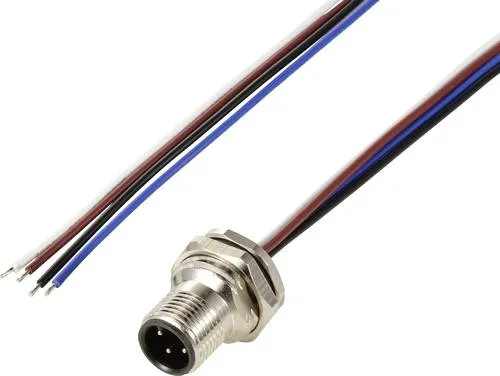 TRU COMPONENTS TC-12833072 Sensor/Aktor Einbaustecker M12 Stecker, Einbau 0.5m Polzahl Sensoren: 4 1St.