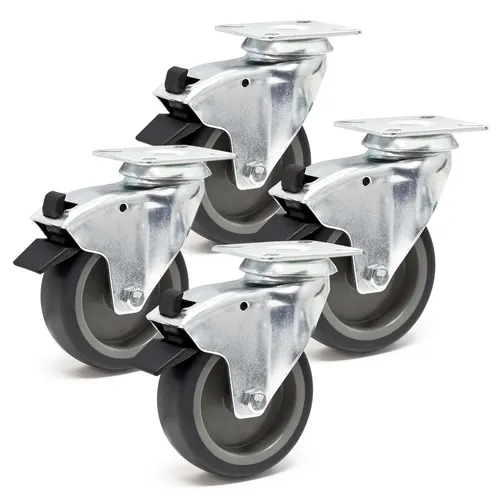 Wiltec Lenkrollen Set 4x Ø125mm