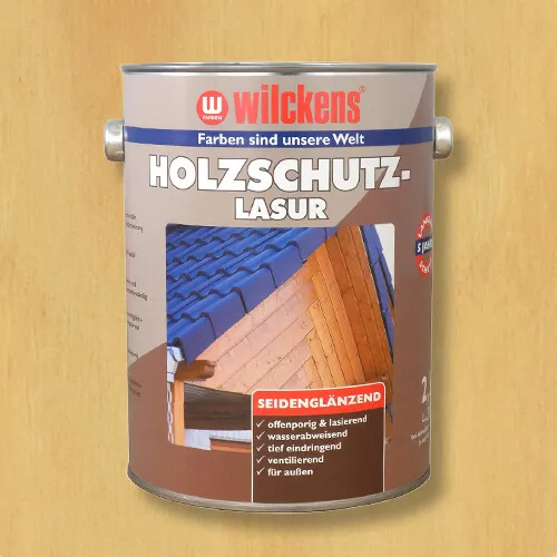 Holzschutzlasur Wilckens kiefer 2,5l Lasur Wetter Schutz (5,64€/1l)