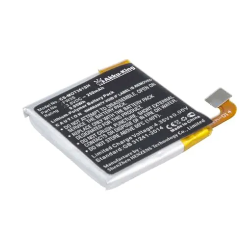 Akku-King Akku kompatibel mit Motorola SNN5971A, FW3S - Li-Polymer 250mAh - für Motorola Moto 360 2. Generation