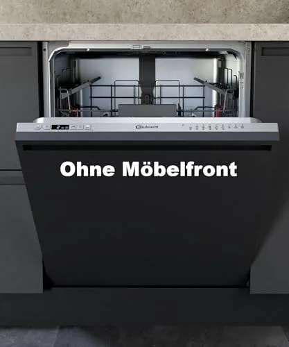 Bauknecht Geschirrspüler B2IHD524AS - Vollintegrierbar für 14 Maßgedecke - Vollintegrierbarer Geschirrspüler mit 9 Programmen, 44 dB Betriebsgeräusch und Hygieneprogramm, ideal für sauberes Geschirr ohne Lärm.