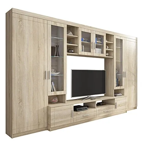 Große Wohnwand Vita mit LED-Beleuchtung von Mirjan24