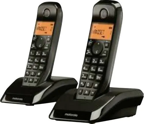 MOTOROLA S1202 DUO BLACK Schnurloses Festnetztelefon