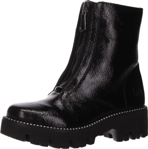 Rieker Damen Y3351 Halblange Stiefel, Schwarz, 41 EU - Wanderschuhe mit ultraleichter, flexibler Sohle und warmem Samtvelour-Futter für optimalen Komfort bei jedem Schritt.