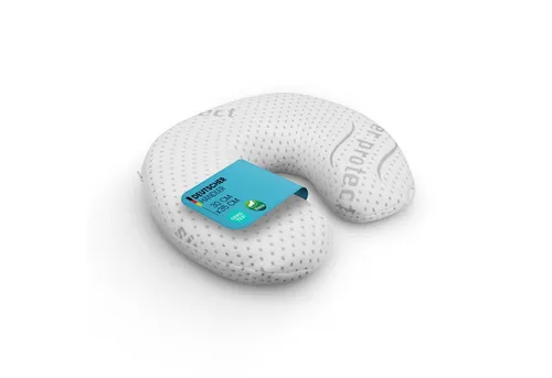 Bestlivings Nackenstützkissen Visco Kopfkissen, Füllung: Memory Foam, Seitenschläfer, Rückenschläfer, Bauchschläfer, Memory Foam Nackenkissen (Nackenhörnchen 30x35cm) Viscoelastisch