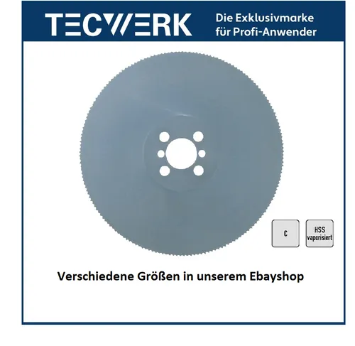 Metallkreissägeblatt Form C D.350mm B.3,0mm HSS von Promat