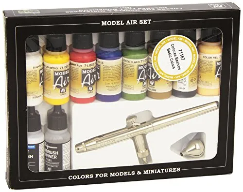Vallejo Farbset Basis I, Acrylfarben für Airbrush von Vallejo