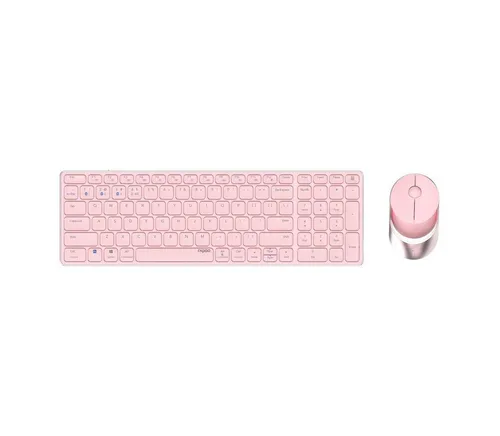 Rapoo 9750M Kabelloses Maus-Tastatur-Set - Maus-Tastatur-Set mit kabelloser Verbindung, ideal für ein aufgeräumtes Arbeitsumfeld und komfortables Tippen.
