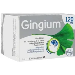 Produktbild GINGIUM 120 mg Filmtabletten 120 St.