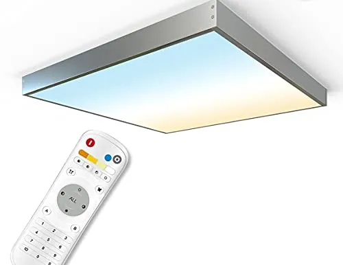CCT LED Panel Set 62x62cm 36W in silber von LongLife LED