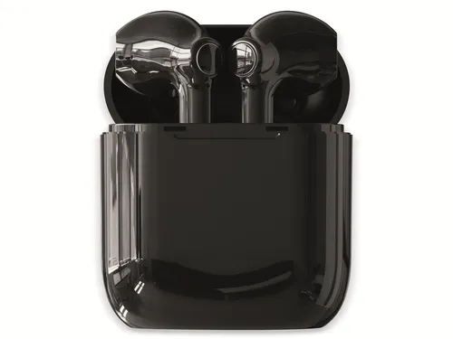 DENVER In-Ear Ohrhörer TWE-39B, schwarz - Kabellose Kopfhörer mit exzellenter Klangqualität und bis zu 4,5 Stunden Akkulaufzeit. Ideal für Sport und Freizeit, inklusive Ladecase für einfaches Aufladen unterwegs.