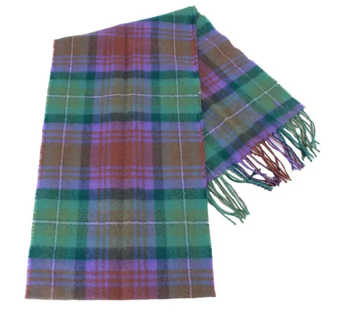 Locharron of Scotland Unisex Bowhill Tartan Wolle Schal - Lila