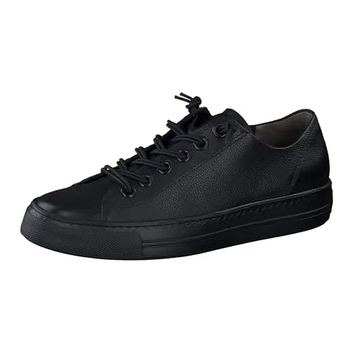 Paul Green Damen Low-Top Sneaker, Schwarz (MAINCALF/Black) - Damen-Sneaker mit atmungsaktivem Innenmaterial aus Leder und TENCEL Fasern. Ideal für Freizeit und Sport, leicht und bequem dank EVA-Sohle.