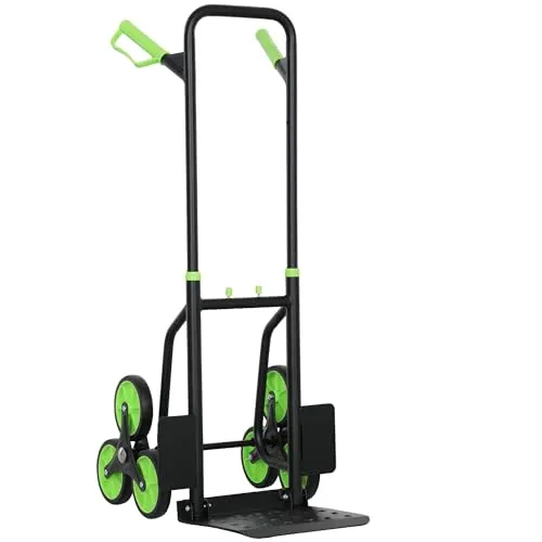 Treppensteiger Sackkarre Klappbar aus Stahl, 120kg, Grün