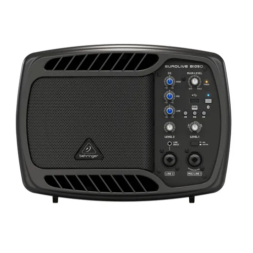 Behringer B105D - Ultrakompakter 50-Watt-PA Monitor-Lautsprecher, mit MP3-Player und Bluetooth-Audio-Streaming für flexibles Einsatzspektrum