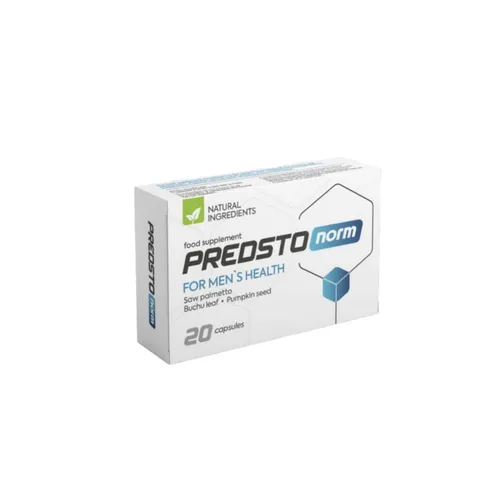 Predstonorm Kapseln - Nahrungsergänzungsmittel mit hoher Bioverfügbarkeit und 10 natürlichen Inhaltsstoffen für Ihr Wohlbefinden. Einfach einzunehmen, ideal für eine 2-monatige Kur.