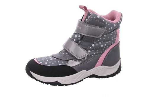 Geox J Sentiero Girl Winterstiefel Grau - Wanderschuhe für Kinder, wasserdicht und atmungsaktiv dank Geox RESPIRA™ Technologie, ideal für kalte Wintertage.