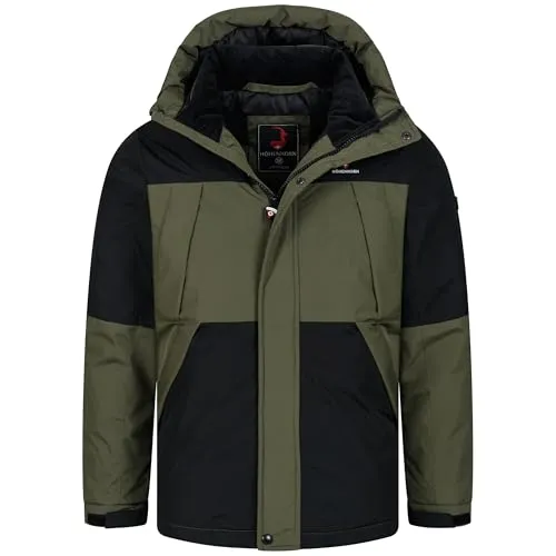 Höhenhorn Lawinenstar Herren Winterjacke XXL Schwarz/Grün - Funktionsjacke mit hochwertiger Isolierung für optimale Wärme und Atmungsaktivität, ideal für kalte Temperaturen und aktive Freizeit.