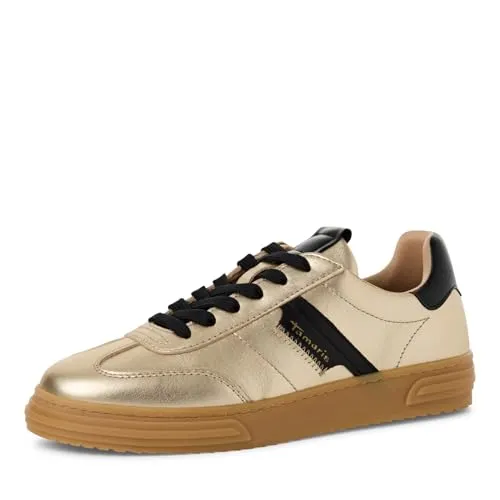 Tamaris Sneaker Leder/Synthetik goldfarben 36 EU in silber von Tamaris