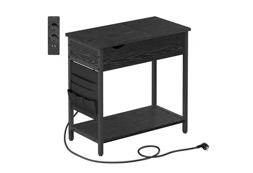 VASAGLE Beistelltisch mit Steckdosen und USB-Anschlüssen von VASAGLE