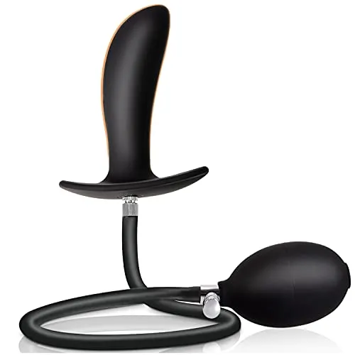 Greenpinecone Analplug Aufblasbar Neue Silikon Anal Plug Stimulation Buttplug mit abnehmbarer Nadel Allein Genutzt Expansion Anal BDSM Sexspielzeug für Paare/Männer/Frauen Set